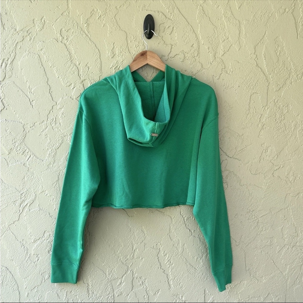 NIKE Vibrant Green Cropped Hoodie - Picture 3 of 9